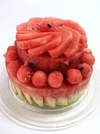watermelon, cake, summer