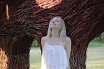 girl, model, blonde