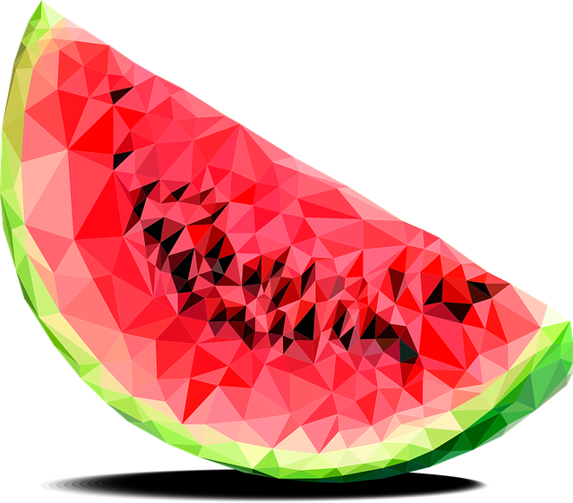 Pastèque, Triangles, Baie, Fruit