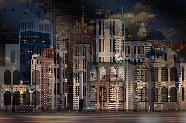 Free architecture city house illustration