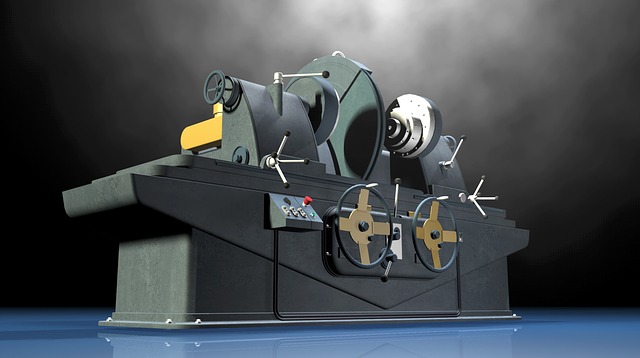 Free lathe grinding machine industry illustration