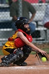 softball, catcher, female