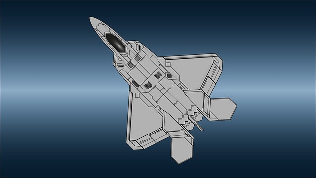 Free f22 raptor airplane illustration