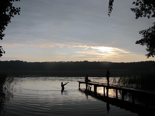Free Lake Sunset photo and picture