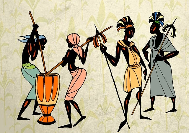 Free man ethic african illustration
