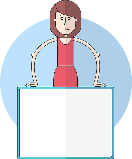 Free woman business presentation illustration