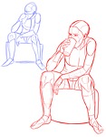 pose reference, drinking, cup