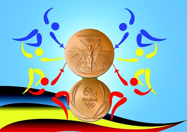Free fencing medal olympics illustration