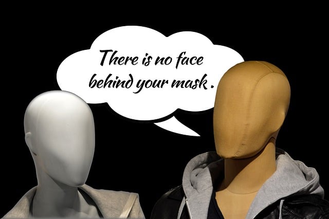 Free face mask appearance illustration
