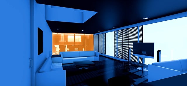 Free living room apartment graphic illustration
