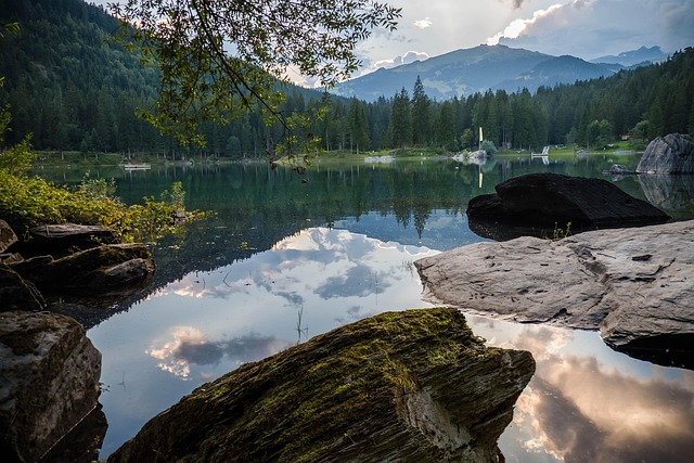Flims, Grisons, Suíça, Caumasee