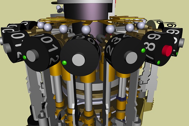 Free curta calculator mechanical illustration