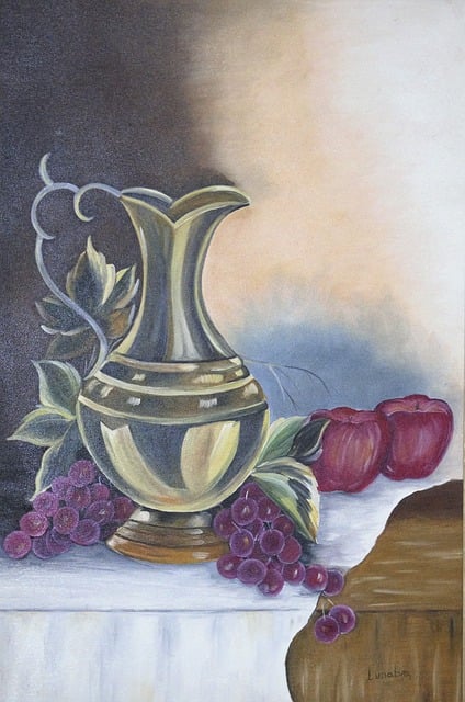 Free frame engraving oil paint illustration
