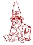 gnome, redneck, axe