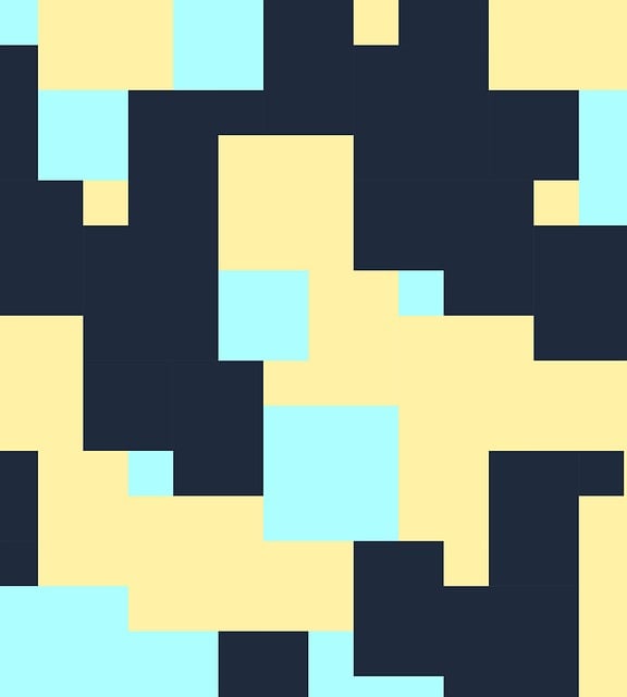 Free color block color splicing illustration