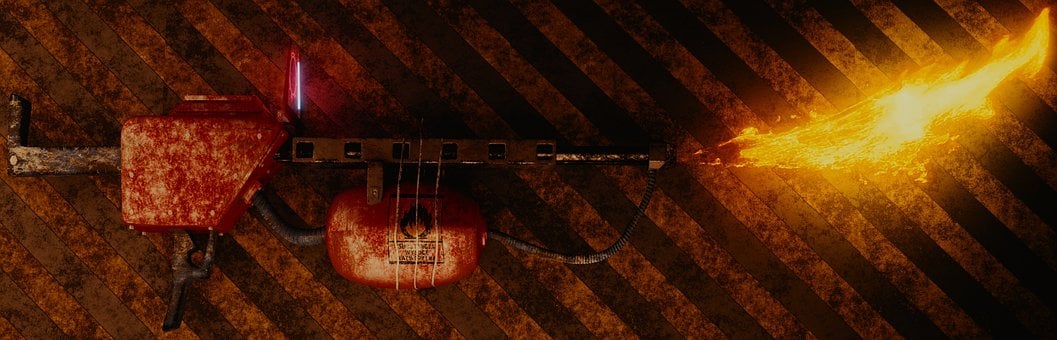 Free Flame Thrower Weapon illustration and picture