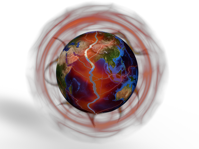 Free earth explosion collapse illustration