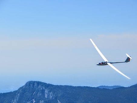 Planador, Voar, Avião, Nuvem, Céu, Ar