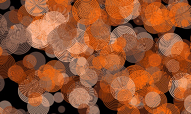Free circles rings abstract illustration