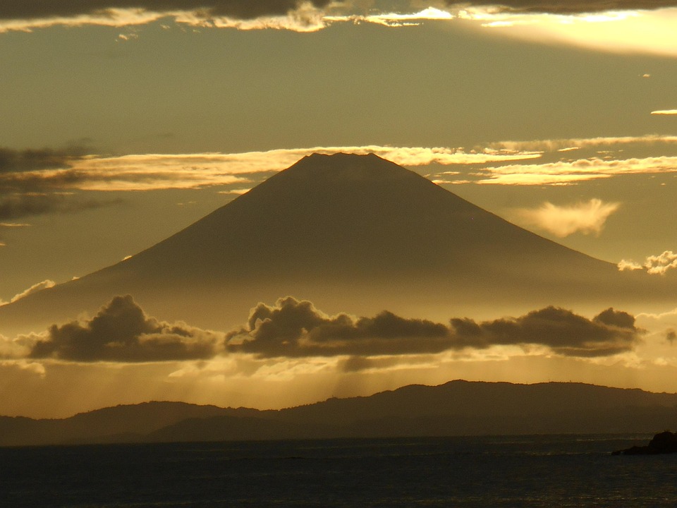 Mt Fuji, Japan, Evening, Landscape, Summer, Sunset