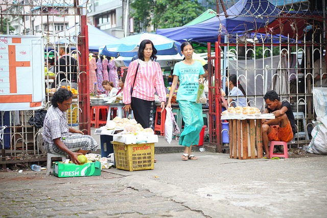 Free Scottish Market Yangon photo and picture