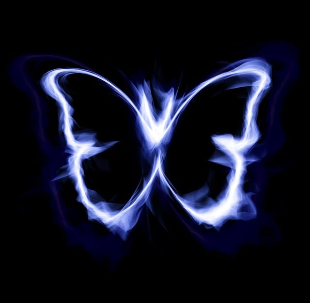 Free butterfly designs fire illustration