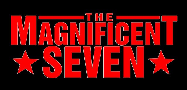 Free seven magnificent cowboy illustration