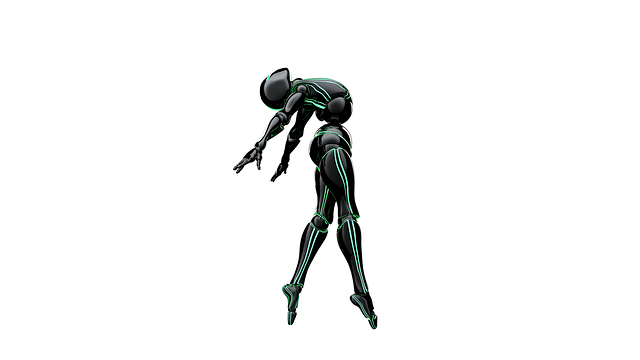 Free bot dance pose illustration