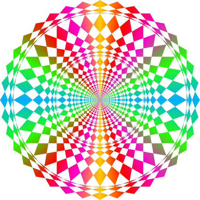 Minta, Geometriai, Körök, Szimmetria