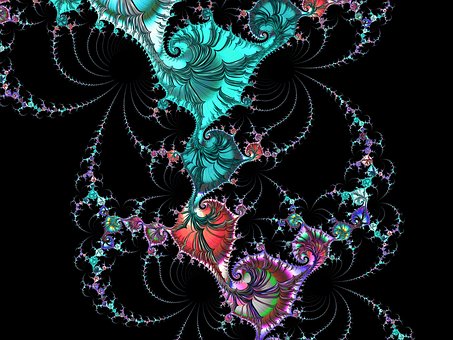 Fractaal, Veelkleurig, Abstract