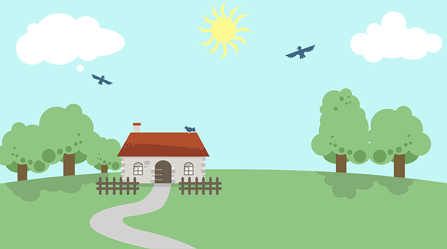 Free landscape vector nature illustration