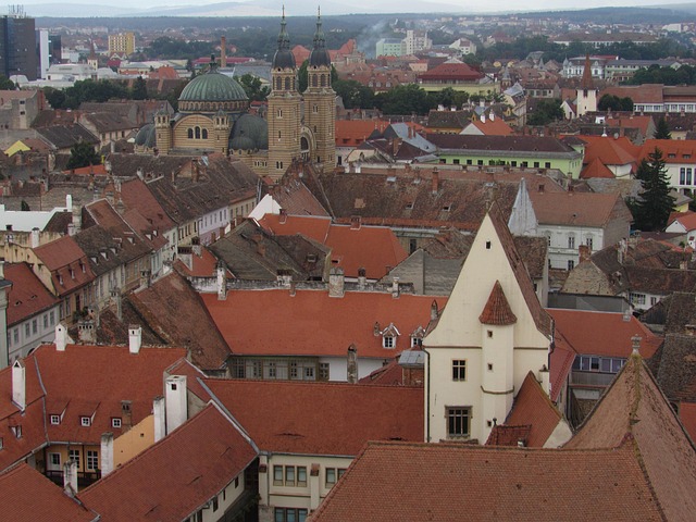 Sibiu, Transilvania, Rumania, Edificios