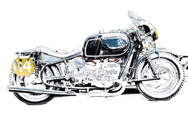 Download free HD stock image of Bmw R50 Free bmw r50 sidecar illustration