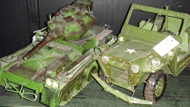Spielzeuge, Autos, Panzer, Krieg