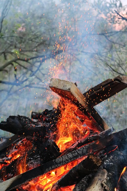 Brand, Forår, Brænde, Lys, Gnister, Kul