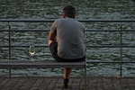man, holiday, water