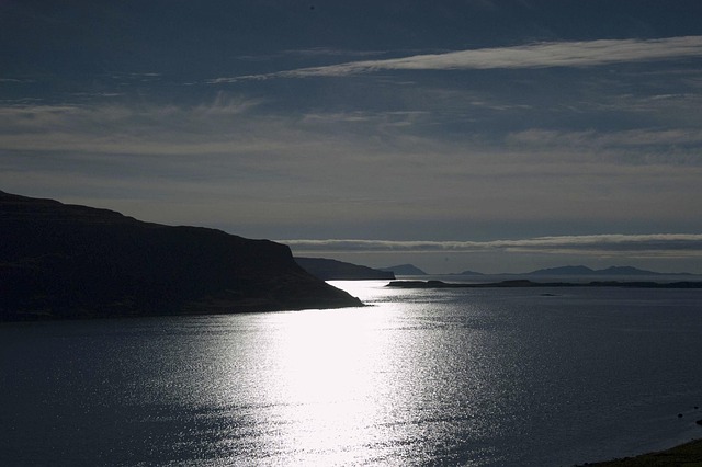 Panorama, Ilha, Luar, Hebrides, Planalto