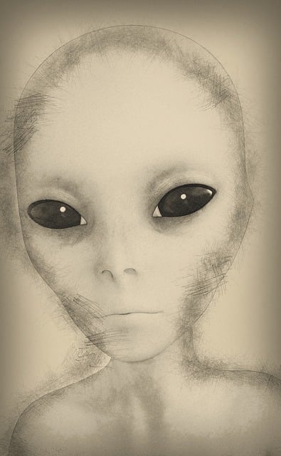 Free alien extraterrestrial scifi illustration