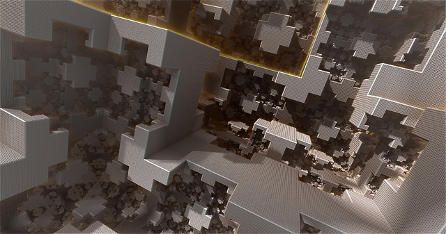 Free fractal cubist quadrature illustration