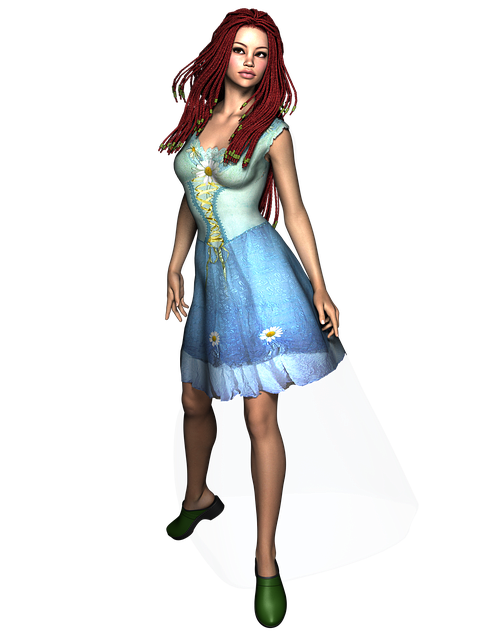 Free fae fairy girl illustration