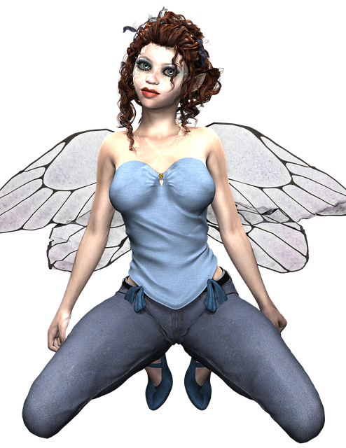 Free fae fairy girl illustration