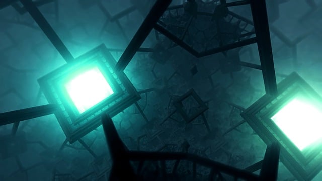 Free fractal chip electronics illustration