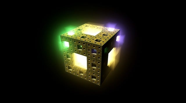 Free dice fractal light illustration