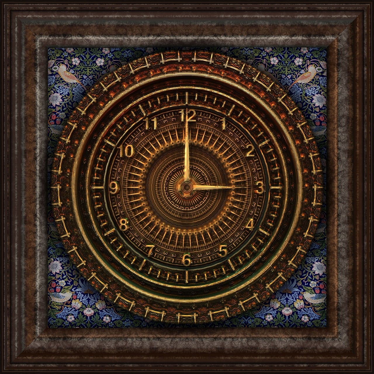 Free Steampunk Clock illustration and picture