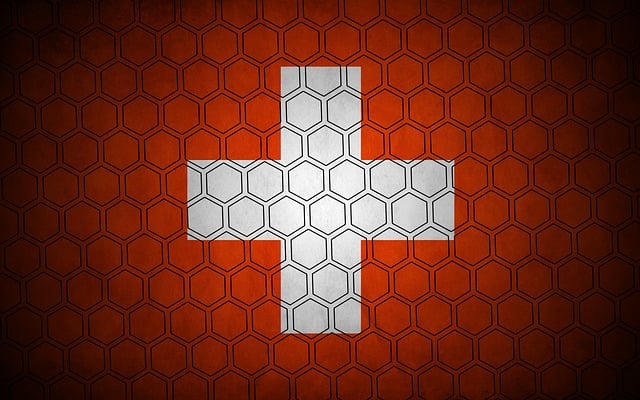 Schweiz, Sekskant, Flag, Tapet