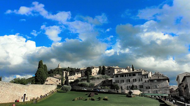 Italien, Assisi, Arkitektur, Kirke