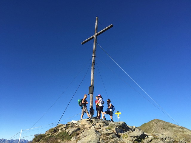 Fiss, Kreuz, Berg, Sommer, Himmel