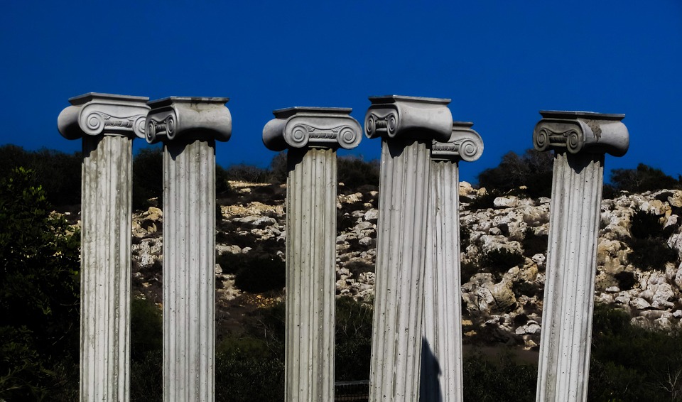 pillar capitals greek architecture free photo on pixabay