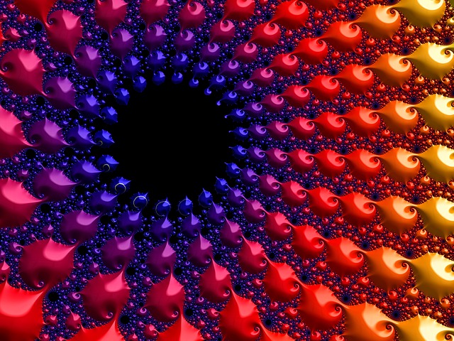 Free fractal mathematics abstract illustration