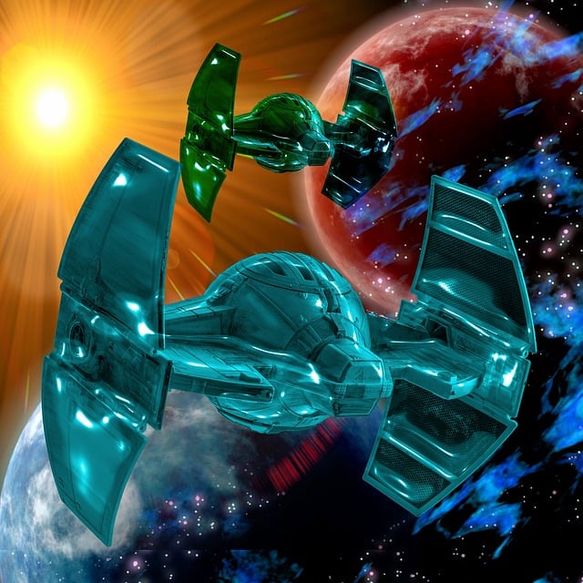 Free spaceship sun nature illustration